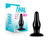 Blush Anal Adventures Pleasure Plug Black for Comfortable Use Butt Plugs